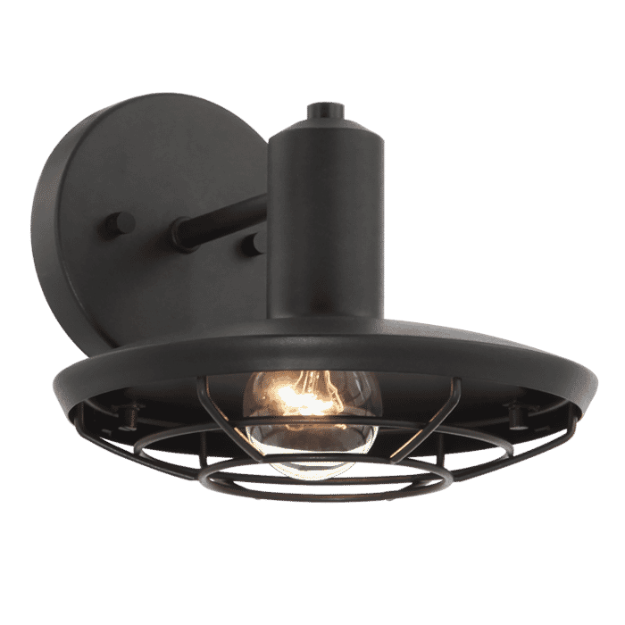 Matteo Compton 1-Light Wall Sconce In Matte Black Matteo Compton 1-Light Wall Sconce In Matte Black