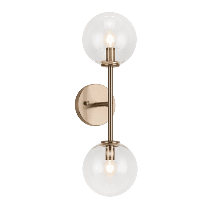 Matteo Novo 2-Light Wall Sconce In Aged Gold Brass Matteo Novo 2-Light Wall Sconce In Aged Gold Brass