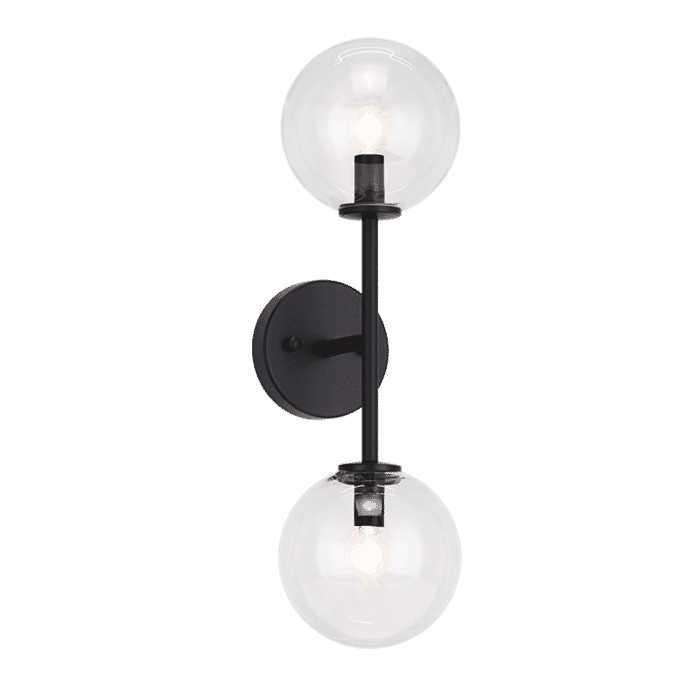 Matteo Novo 2-Light Wall Sconce In Black Matteo Novo 2-Light Wall Sconce In Black