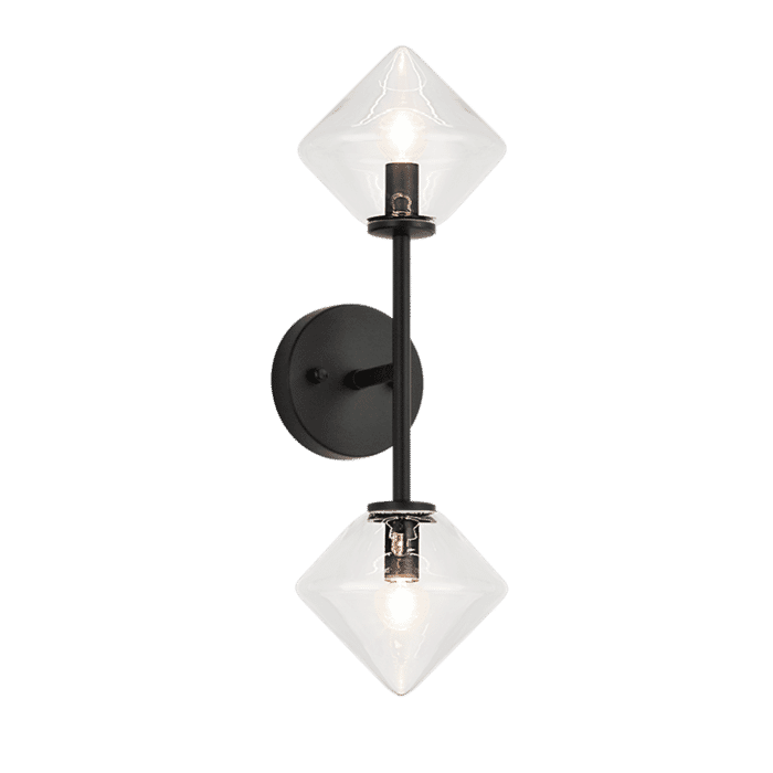 Matteo Novo 2-Light Wall Sconce In Black Matteo Novo 2-Light Wall Sconce In Black