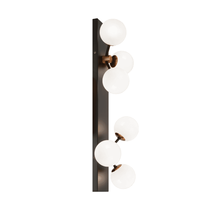 Matteo Novu 6-Light Wall Sconce In Aged Gold Brass Matteo Novu 6-Light Wall Sconce In Aged Gold Brass