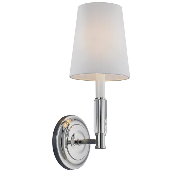 Feiss Lismore Polished Nickel Wall Sconce Feiss Lismore Polished Nickel Wall Sconce