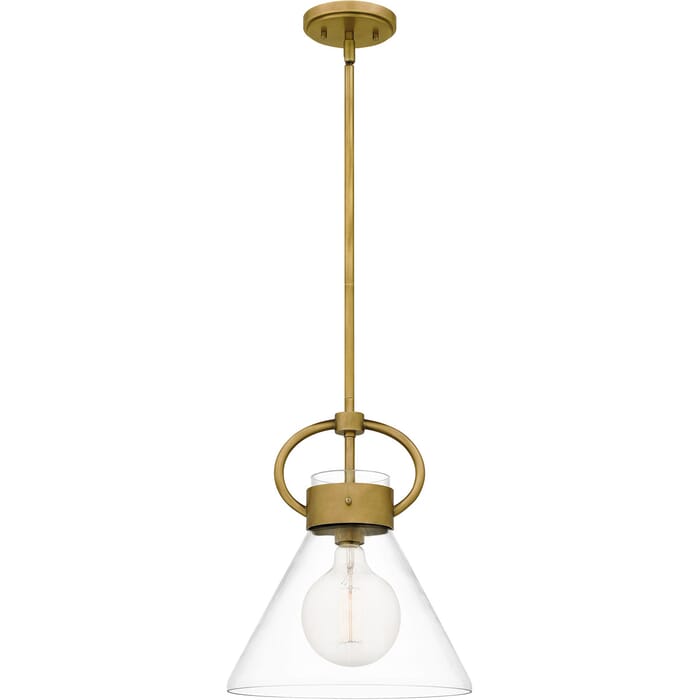 Quoizel Webster Pendant Light in Weathered Brass Quoizel Webster Pendant Light in Weathered Brass