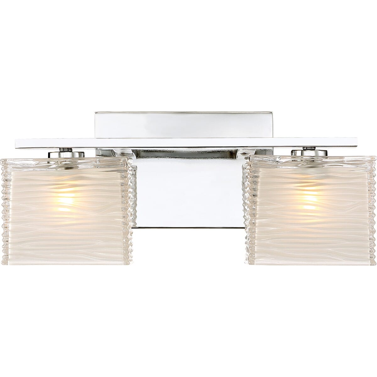 Westcap 2-Light Bathroom Vanity Light in Polished Chrome