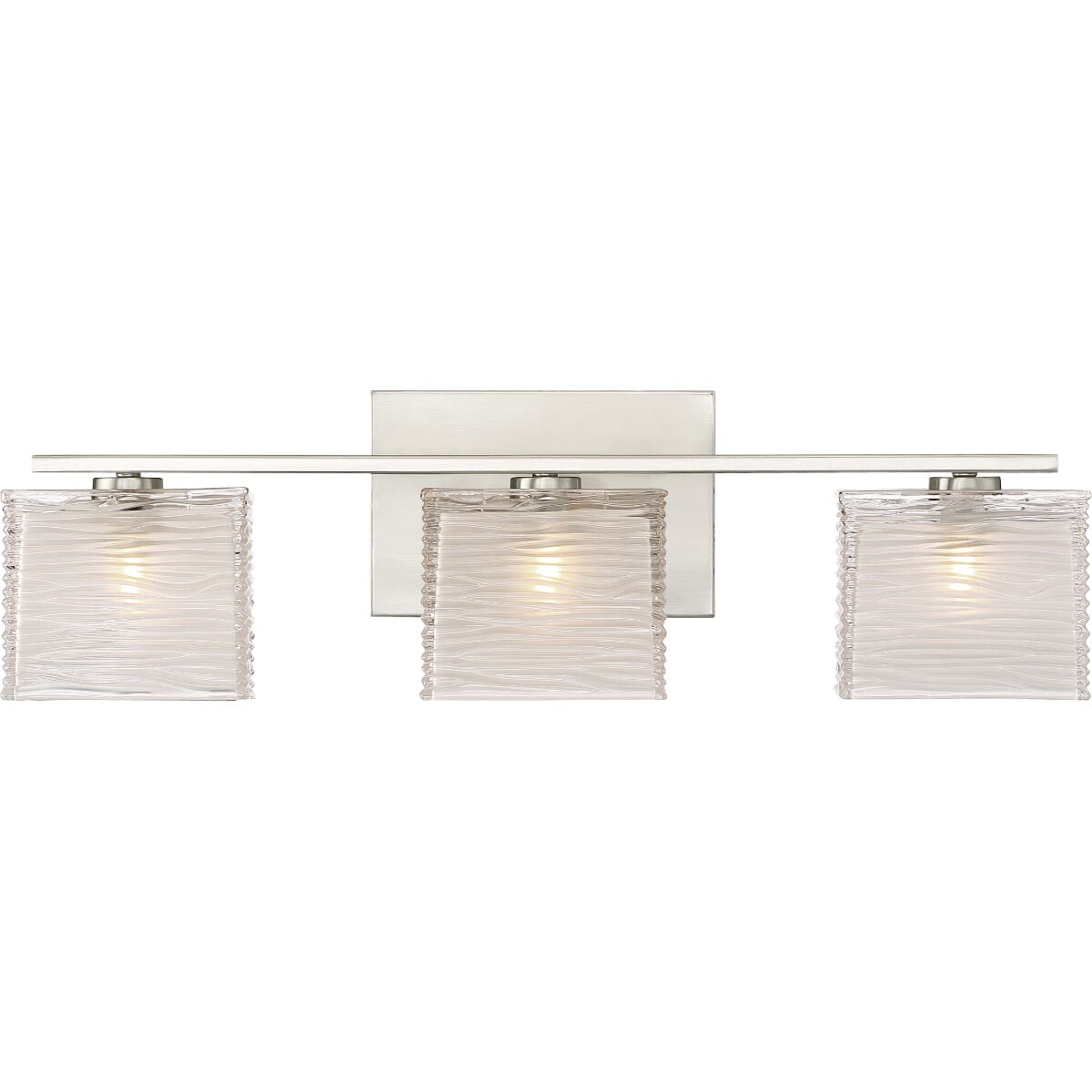 Westcap 3-Light Bathroom Vanity Light in Brushed Nickel