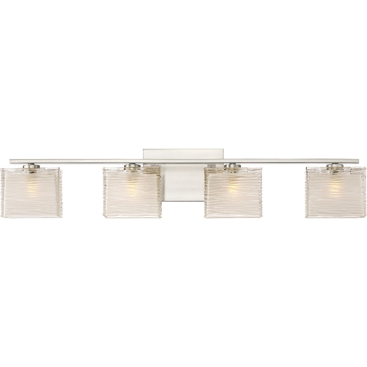 Westcap 4-Light Bathroom Vanity Light in Brushed Nickel