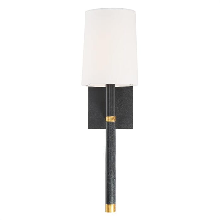 Crystorama Weston Wall Sconce in Black And Antique Gold Crystorama Weston Wall Sconce in Black And Antique Gold