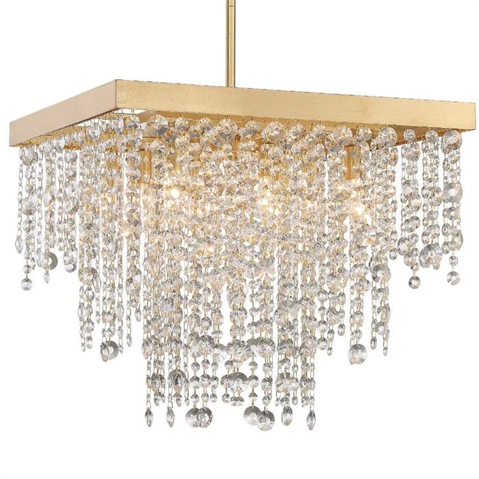 Crystorama Winham 8-Light Crystal Chandelier in Antique Gold Crystorama Winham 8-Light Crystal Chandelier in Antique Gold