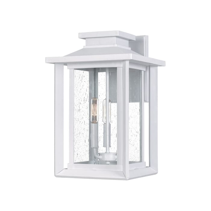 Quoizel Wakefield 3-Light Outdoor Hanging Light in White Lustre Quoizel Wakefield 3-Light Outdoor Hanging Light in White Lustre