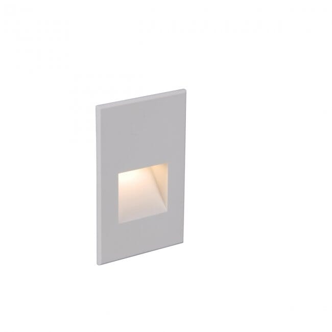 White on Aluminum LED Step and Wall Light from the Led20 Vert Collection