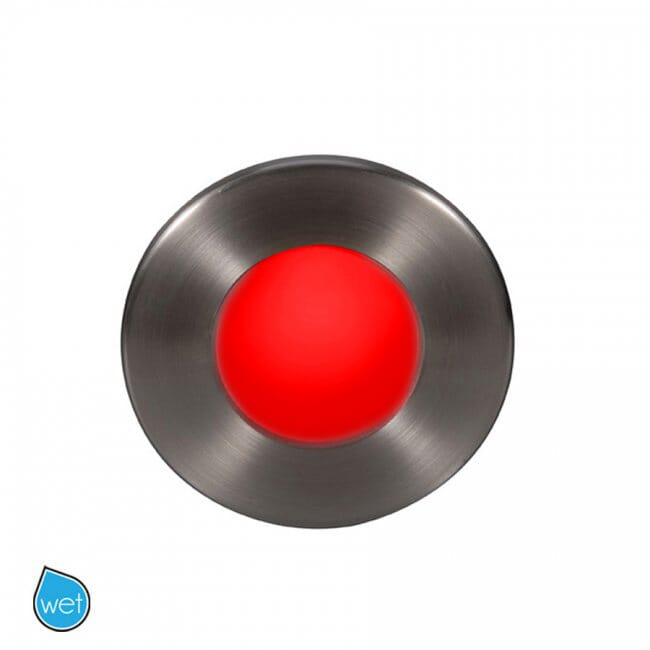 Brushed Nickel LED Step and Wall Light from the Led3 Cir Collection