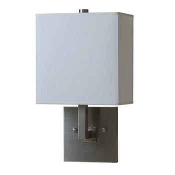 House of Troy 12" Wall Lamp in Satin Nickel