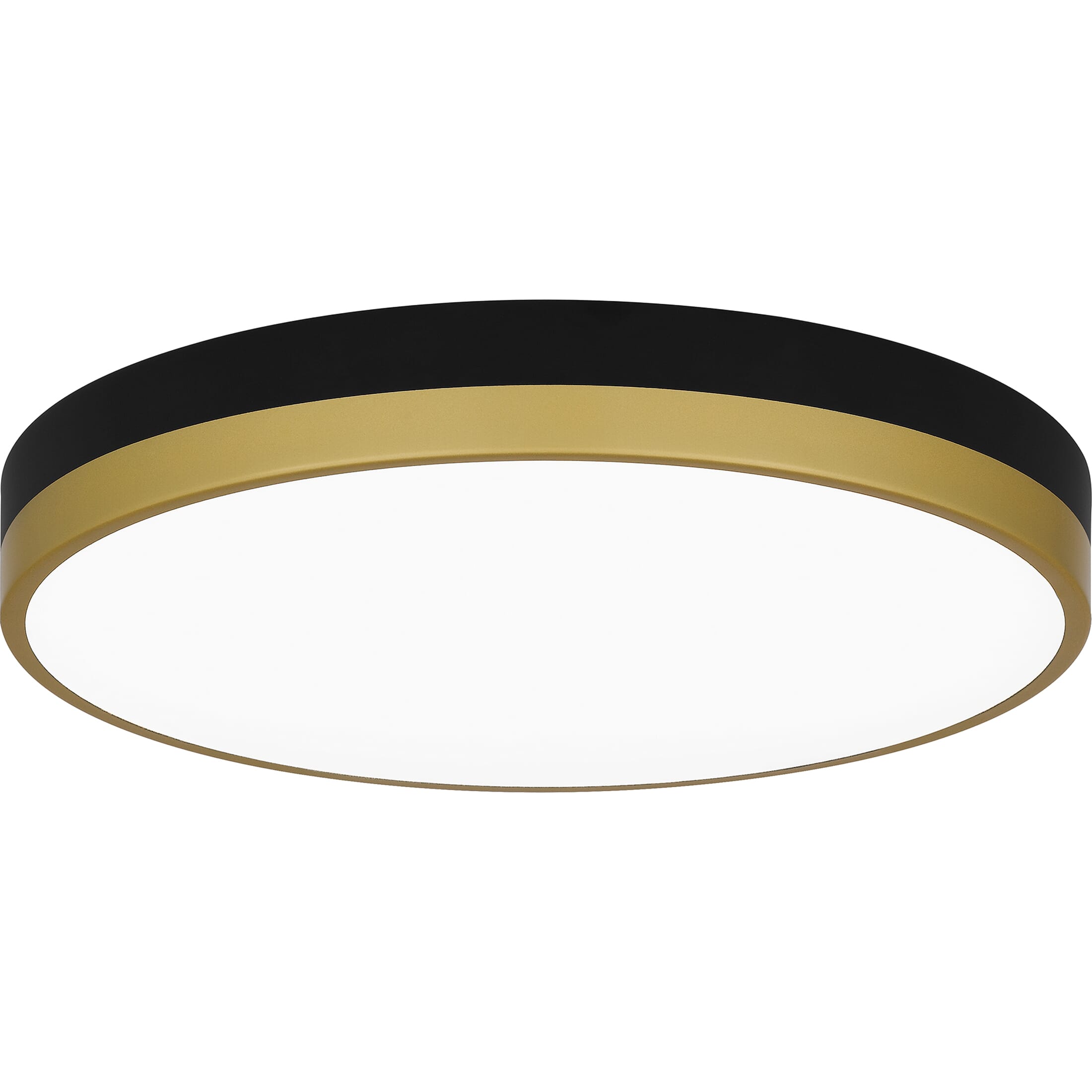 Weldin LED Flush Mount in Matte Black Gold