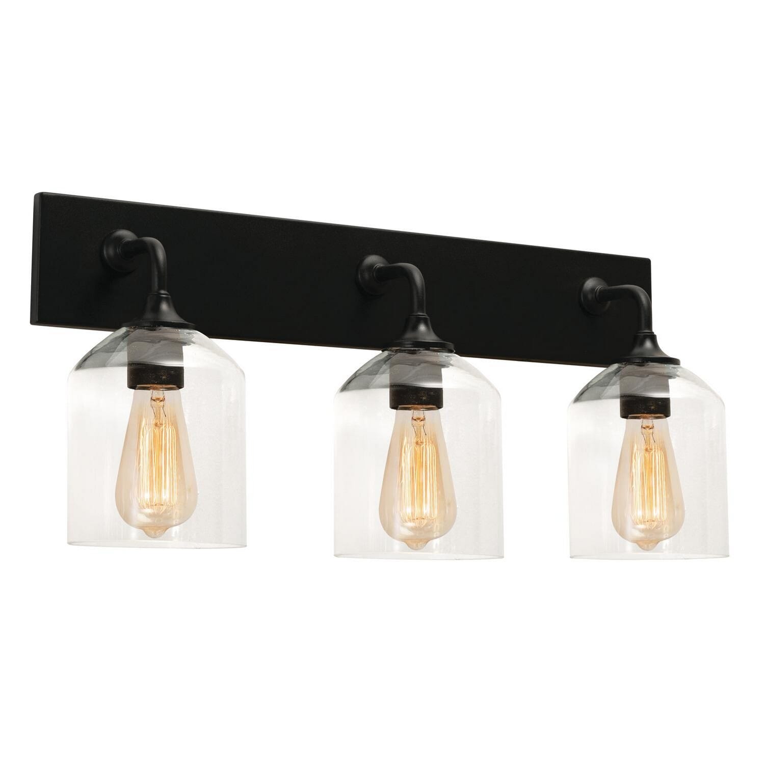 William 3-Light Vanity in Black