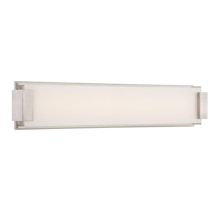 Modern Forms Polar Bathroom Vanity Light in Brushed Nickel Modern Forms Polar Bathroom Vanity Light in Brushed Nickel