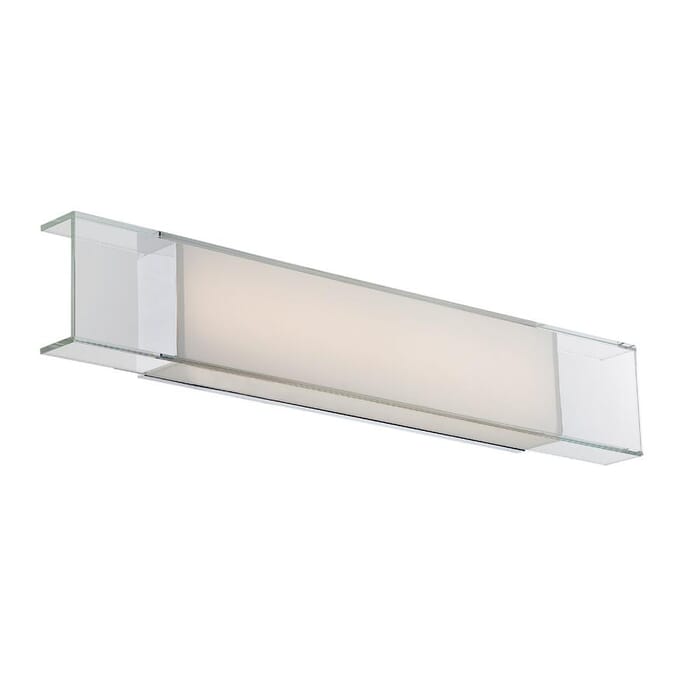 Modern Forms Cloud Bathroom Vanity Light in Chrome Modern Forms Cloud Bathroom Vanity Light in Chrome