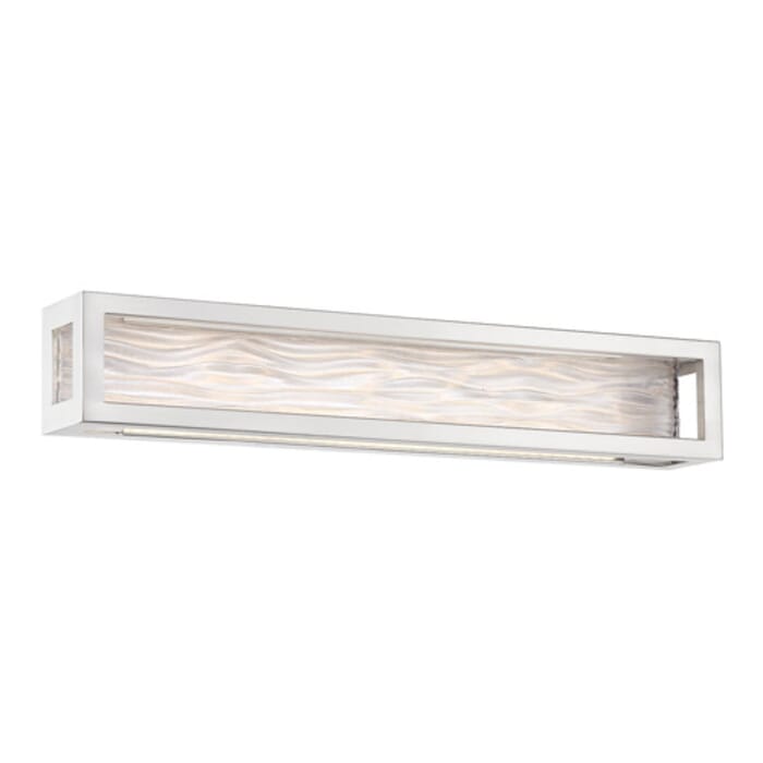 Modern Forms Shock Waves Bathroom Vanity Light in Brushed Nickel Modern Forms Shock Waves Bathroom Vanity Light in Brushed Nickel
