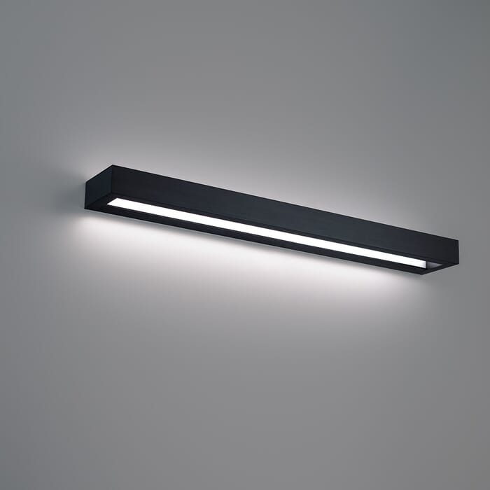 Modern Forms Open Bar Bathroom Vanity Light in Black Modern Forms Open Bar Bathroom Vanity Light in Black