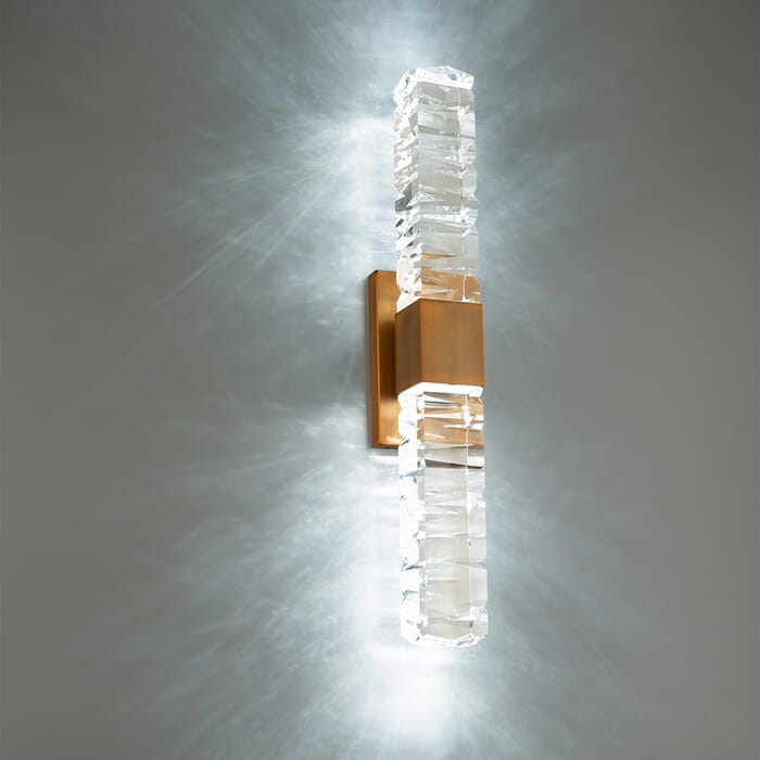 Modern Forms Juliet Bathroom Vanity Light in Aged Brass Modern Forms Juliet Bathroom Vanity Light in Aged Brass