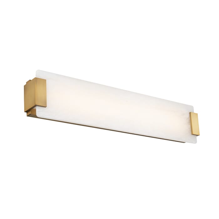 Modern Forms Quarry Bathroom Vanity Light in Aged Brass Modern Forms Quarry Bathroom Vanity Light in Aged Brass