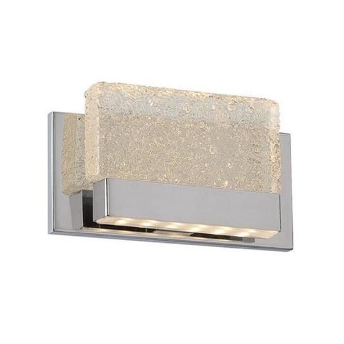Modern Forms Glacier 1-Light Wall Sconce in Chrome Modern Forms Glacier 1-Light Wall Sconce in Chrome