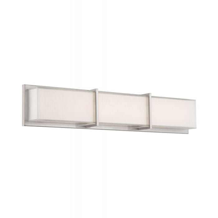 Modern Forms Bahn Bathroom Vanity Light in Brushed Nickel Modern Forms Bahn Bathroom Vanity Light in Brushed Nickel