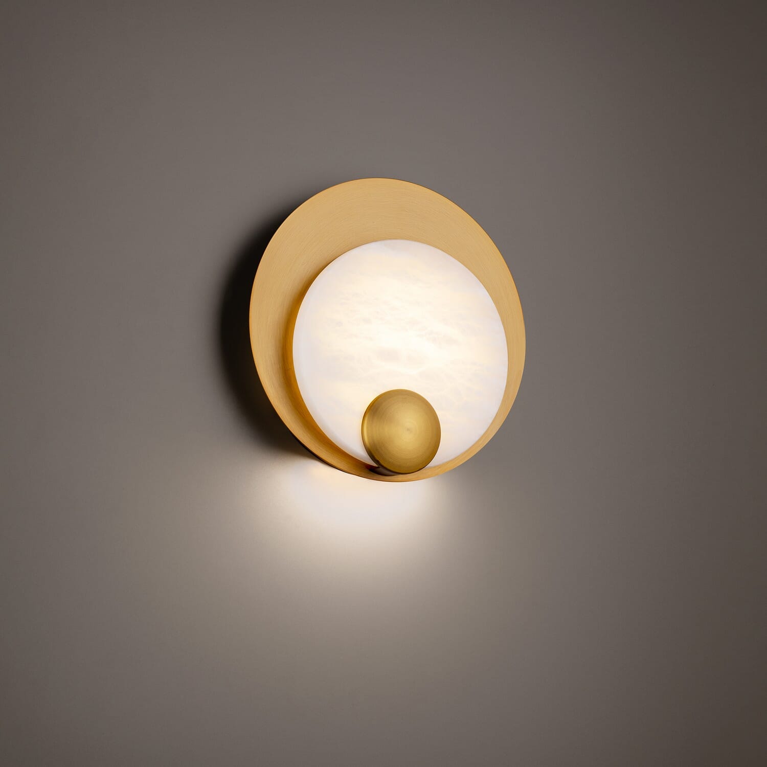 Aged Brass LED Wall Sconce from the Rowlings Collection