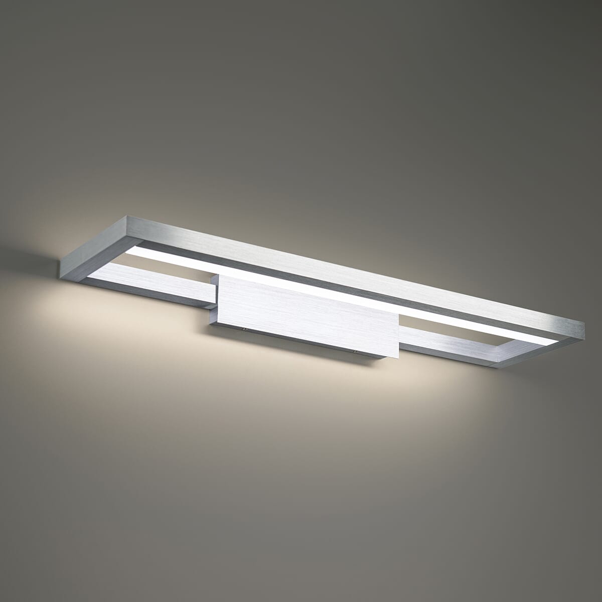 WAC View 2700K Bathroom Vanity Light in Brushed Aluminum - WS-89120-27-AL