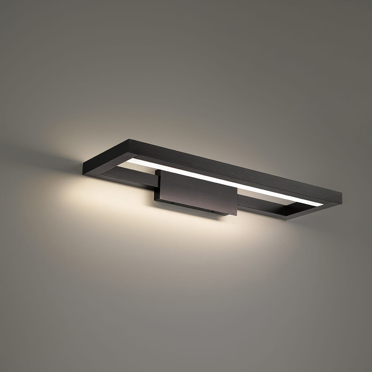 WAC View 2700K Bathroom Vanity Light in Black - WS-89120-27-BK