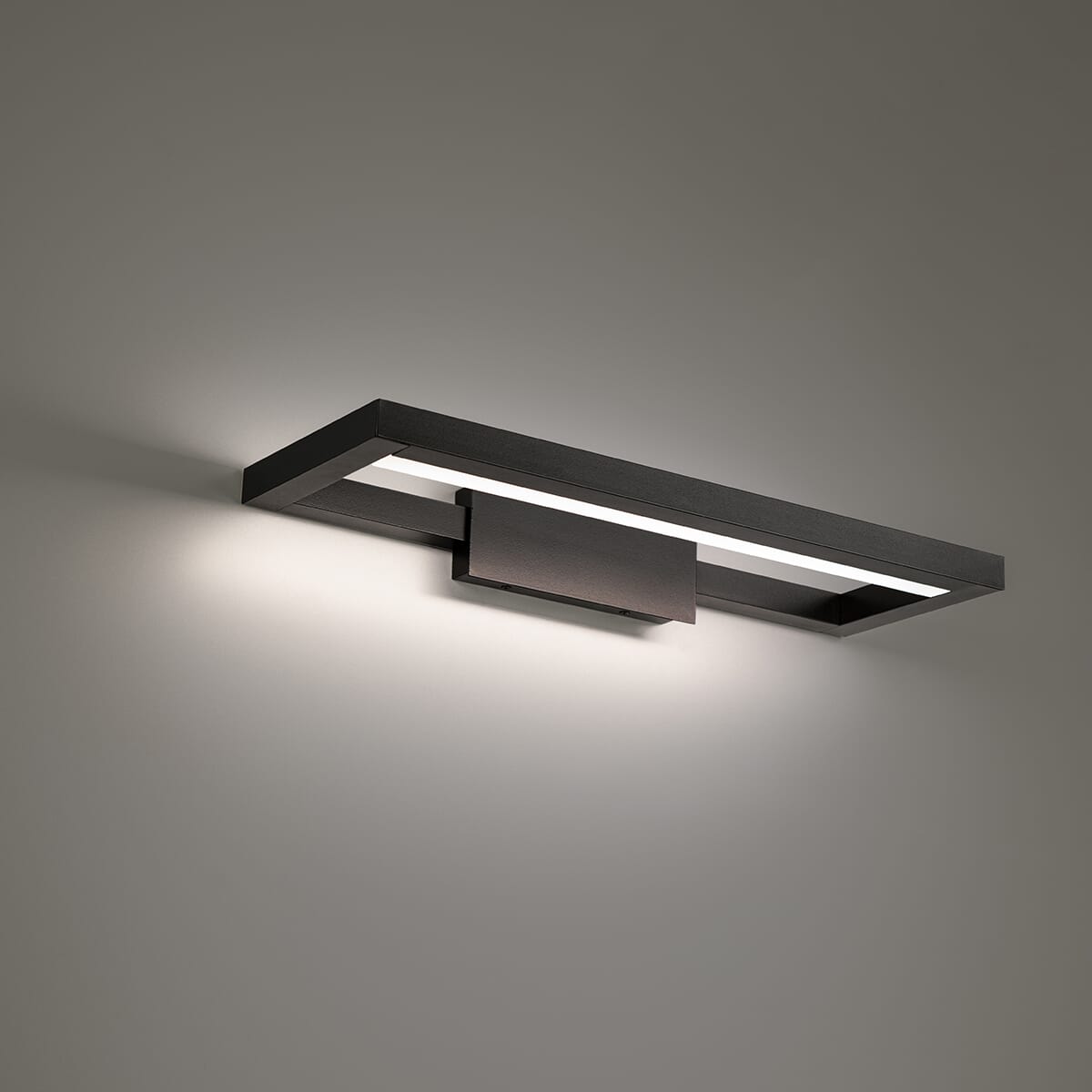 WAC View 3000K Bathroom Vanity Light in Black - WS-89120-30-BK