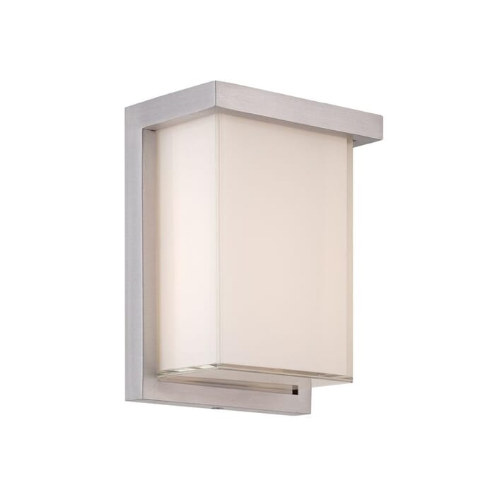 Modern Forms Ledge 1-Light Outdoor Wall Light in Brushed Aluminum Modern Forms Ledge 1-Light Outdoor Wall Light in Brushed Aluminum