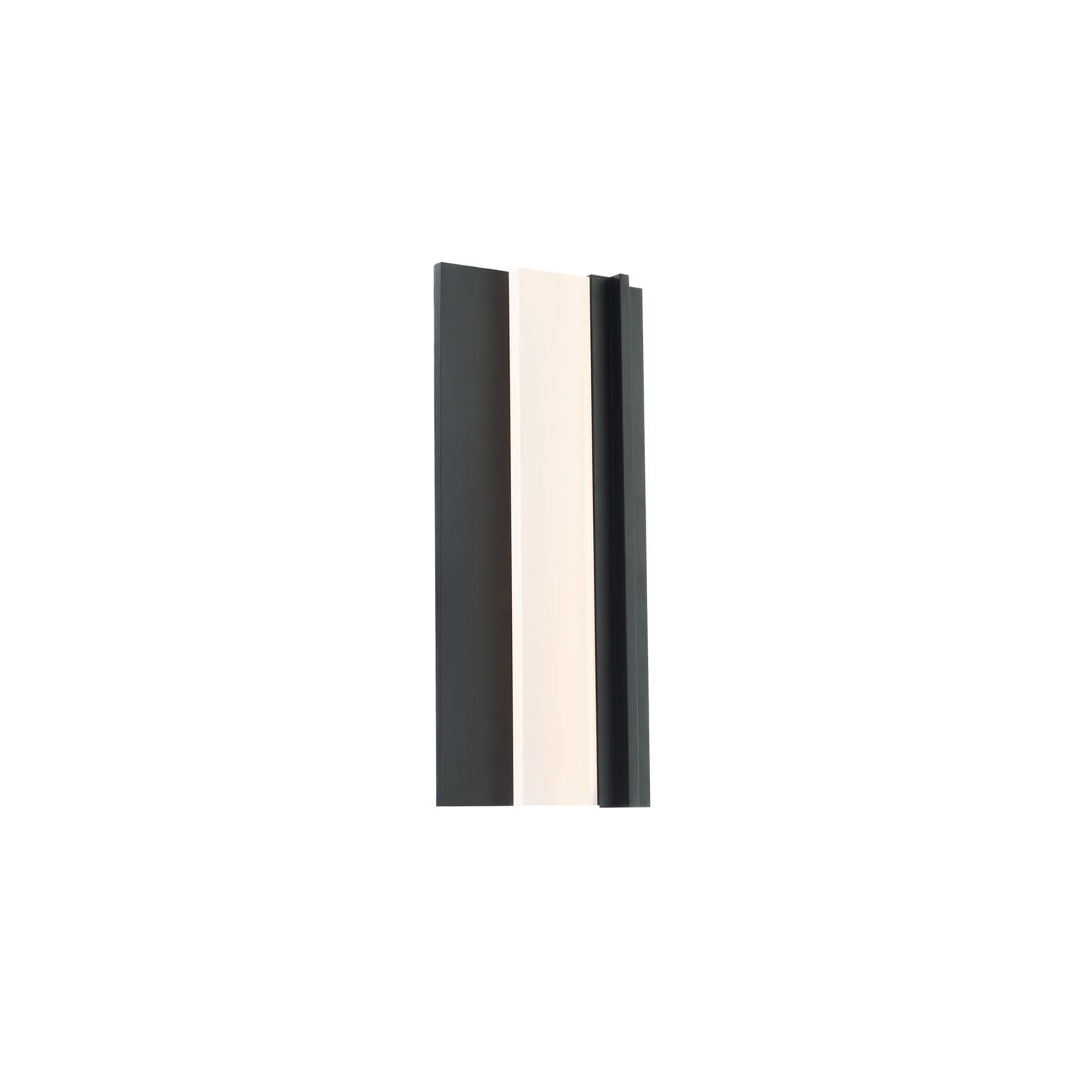Black LED Outdoor Wall Sconce from the Enigma Collection