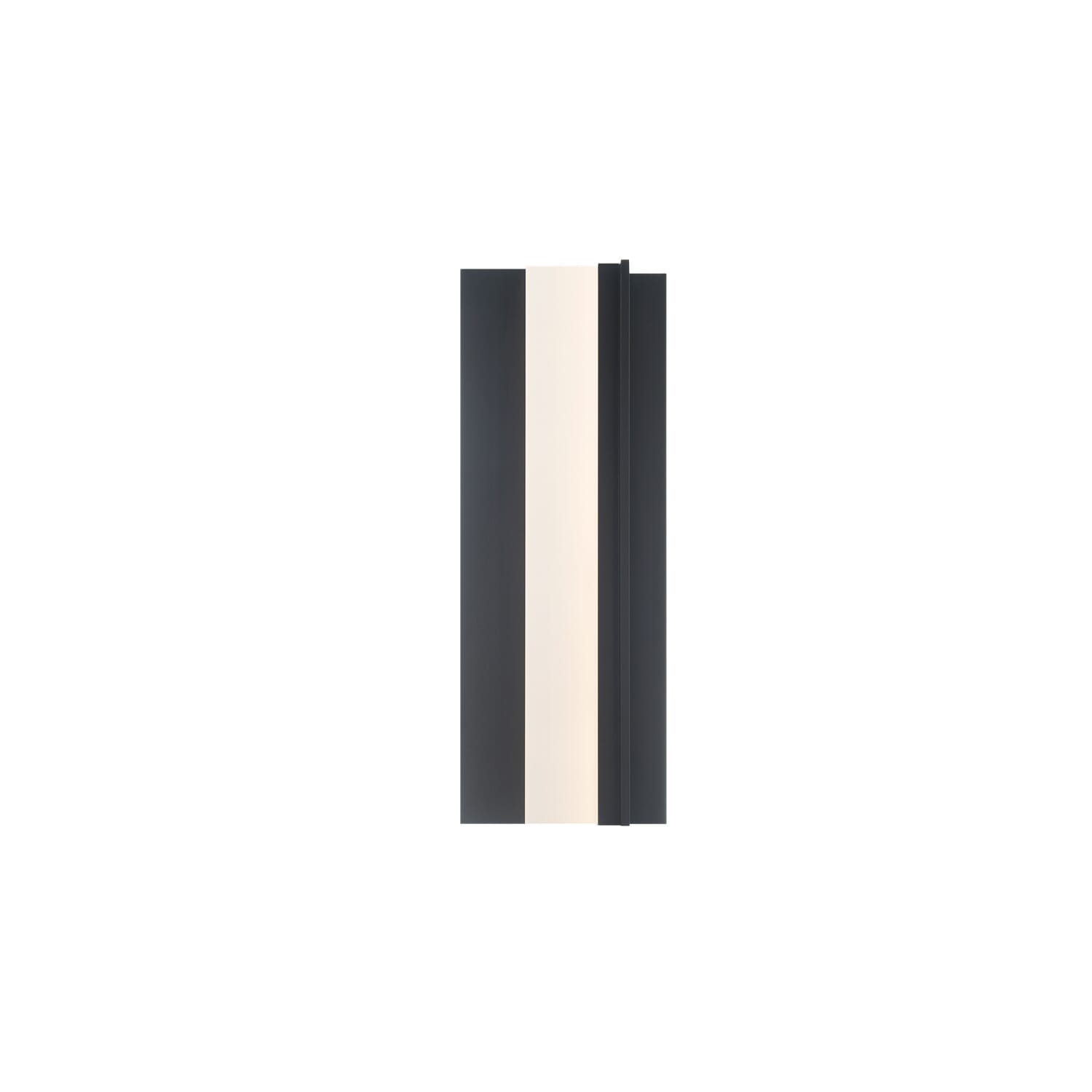 Black LED Outdoor Wall Sconce from the Enigma Collection