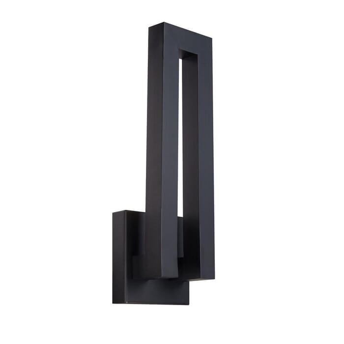 Modern Forms Forq 1-Light Outdoor Wall Light in Black Modern Forms Forq 1-Light Outdoor Wall Light in Black