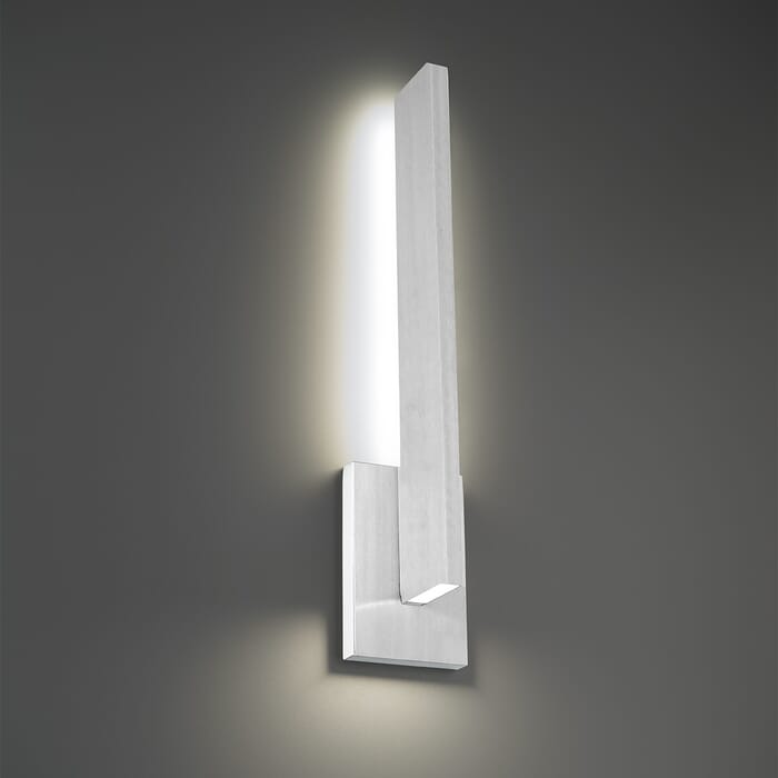 Modern Forms Mako Outdoor Wall Light in Brushed Aluminum Modern Forms Mako Outdoor Wall Light in Brushed Aluminum