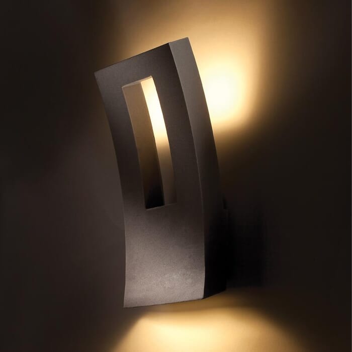 Modern Forms Dawn 2-Light Outdoor Wall Light in Bronze Modern Forms Dawn 2-Light Outdoor Wall Light in Bronze