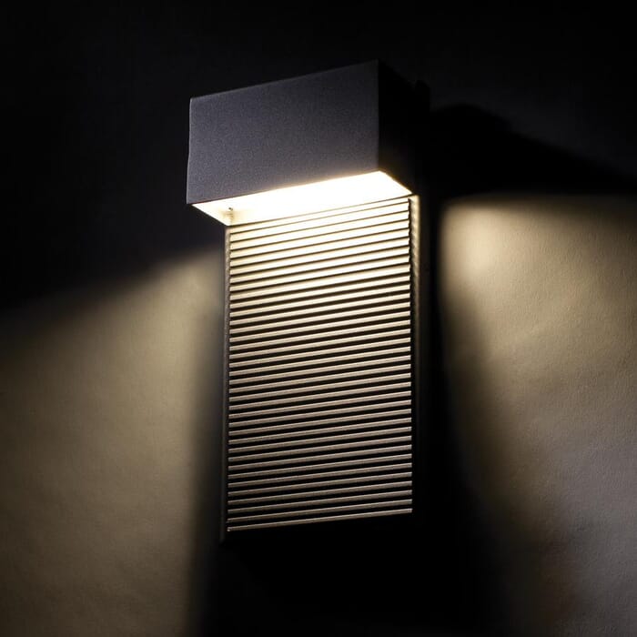 Modern Forms Hiline 1-Light Outdoor Wall Light in Black Modern Forms Hiline 1-Light Outdoor Wall Light in Black