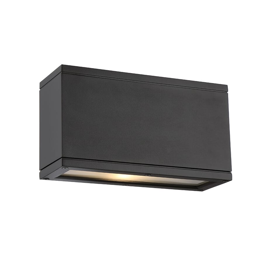 Black LED Wall Light from the Rubix Collection