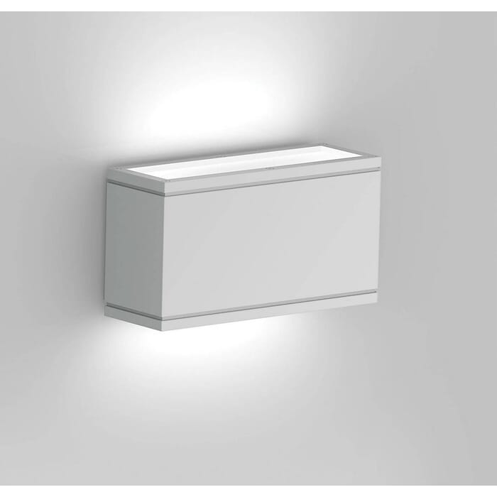 WAC Lighting Rubix LED Indoor/Outdoor Rectangular Up and Down Wall Light in White WAC Lighting Rubix LED Indoor/Outdoor Rectangular Up and Down Wall Light in White