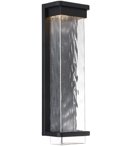 Modern Forms Vitrine 21" Outdoor Wall Light in Black