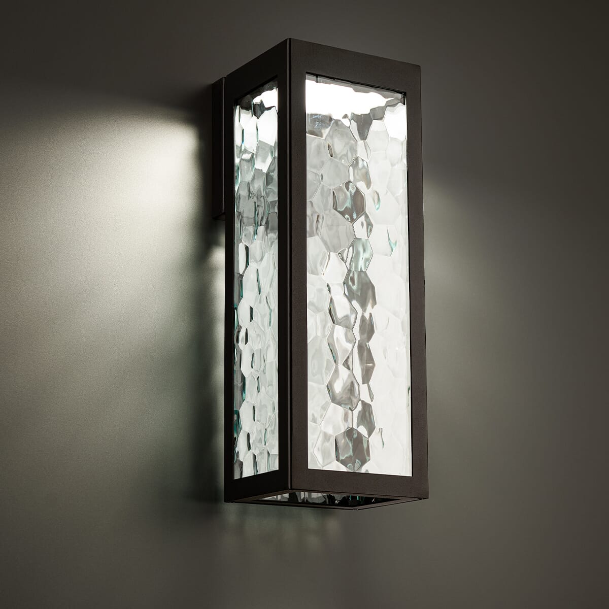 Black LED Outdoor Wall Light from the Hawthorne Collection