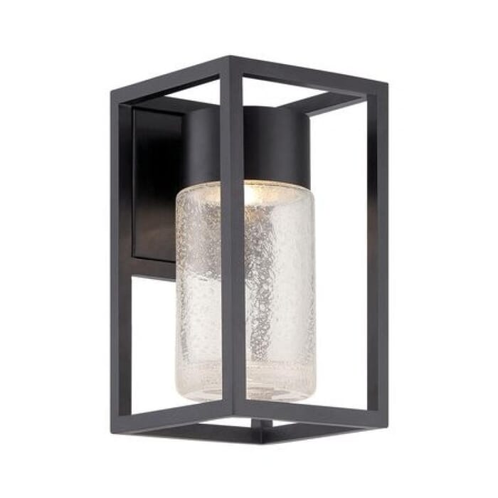 Modern Forms Structure 1-Light Outdoor Wall Light in Black Modern Forms Structure 1-Light Outdoor Wall Light in Black