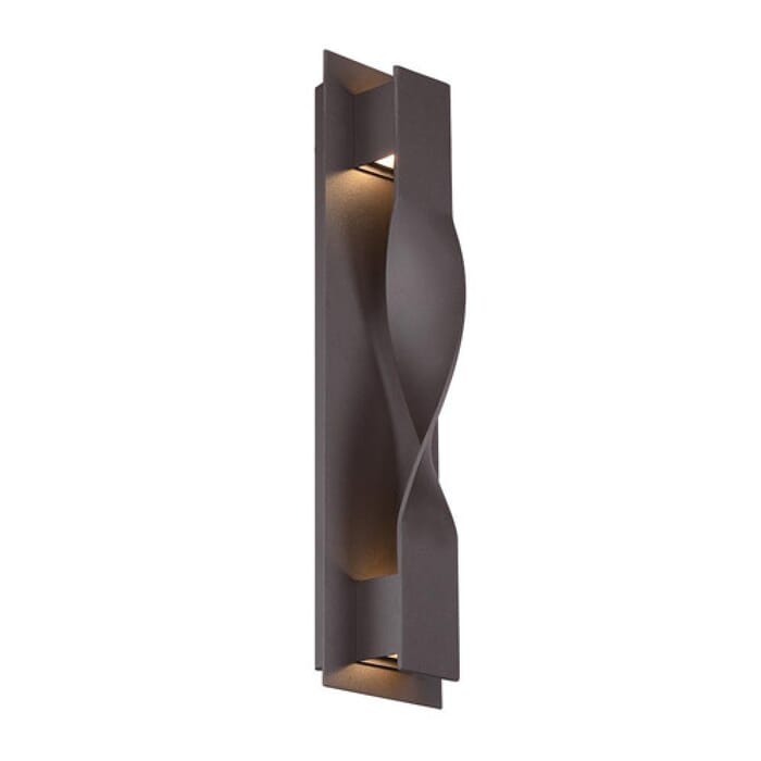 Modern Forms Twist 2-Light Outdoor Wall Light in Bronze Modern Forms Twist 2-Light Outdoor Wall Light in Bronze