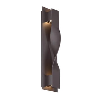 Modern Forms Twist 2-Light Outdoor Wall Light in Bronze