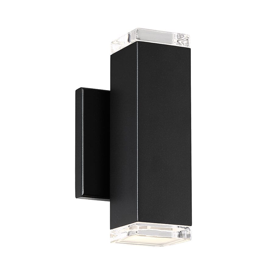WAC Block 3000K Outdoor Wall Light in Black