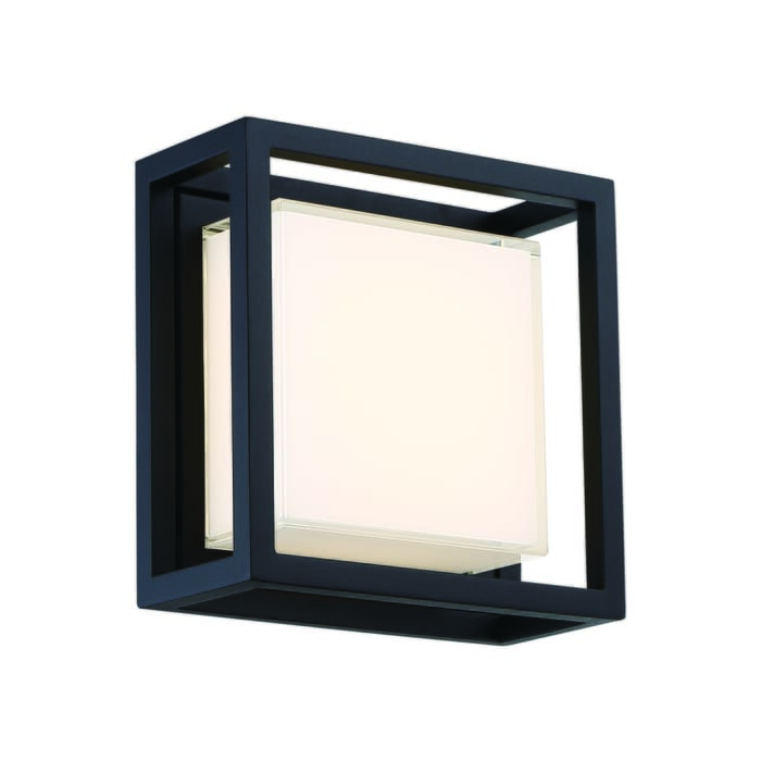 Modern Forms Framed 8" Outdoor Wall Light in Black Modern Forms Framed 8" Outdoor Wall Light in Black