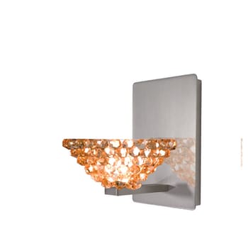 WAC Lighting 120V Giselle LED Wall Sconce w/ Champagne Diamond Shade in Brushed Nickel