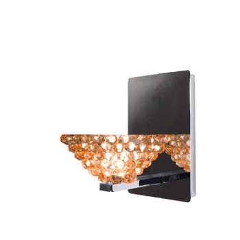 WAC Lighting 120V Giselle LED Wall Sconce w/ Champagne Diamond Glass Shade in Chrome