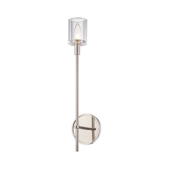 Alora Salita Wall Sconce in Polished Nickel And Clear Crystal