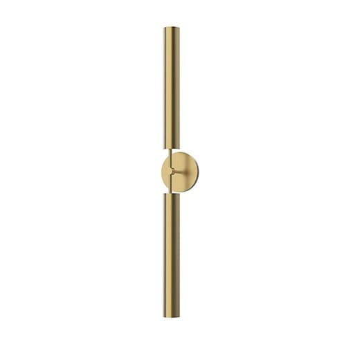 Alora Astrid Bathroom Vanity Light in Metal Shade and Vintage Brass